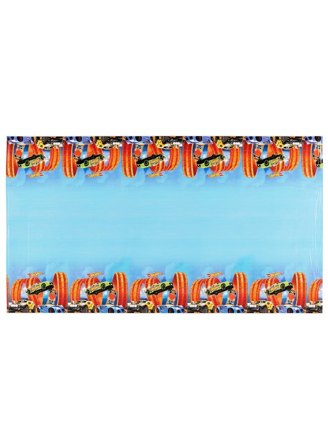 Amscan Hot Wheels Wild Racer Plastic Table Cover Party Favor 54" X 96" Multi Color - Image 2