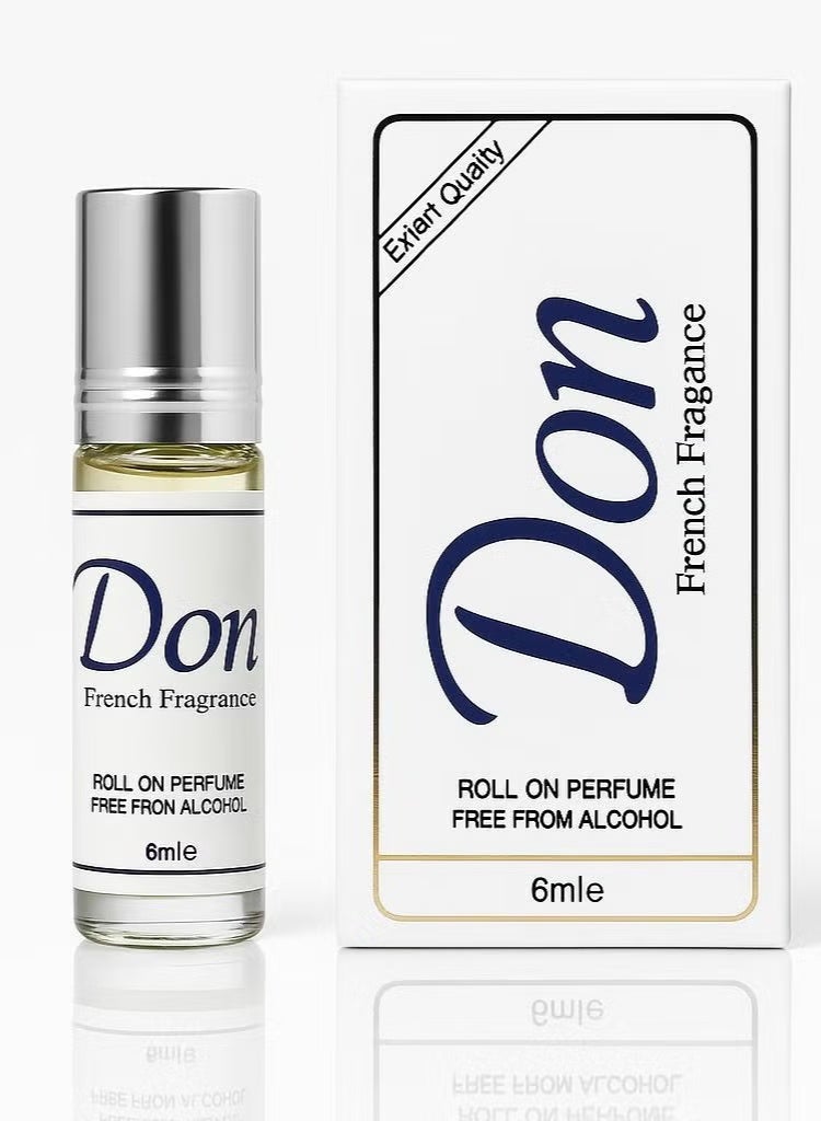 دون العطر الأصلي رول أون برائحة فرنسية خالي من الكحول 6 مل - Image 1