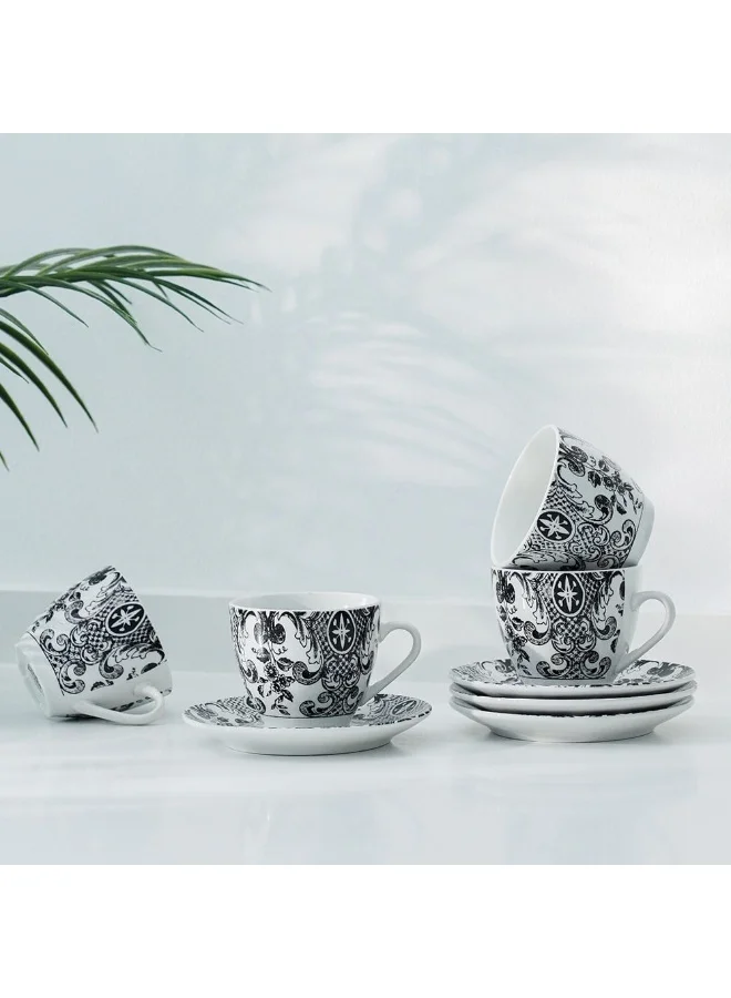 DANUBE HOME Angelika 20-Pc Porcelain Dinner Set - Black-Serves 4