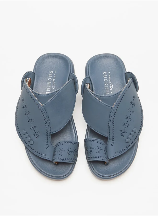 دوتشيني Boys Embroidered Slip-On Arabic Sandals