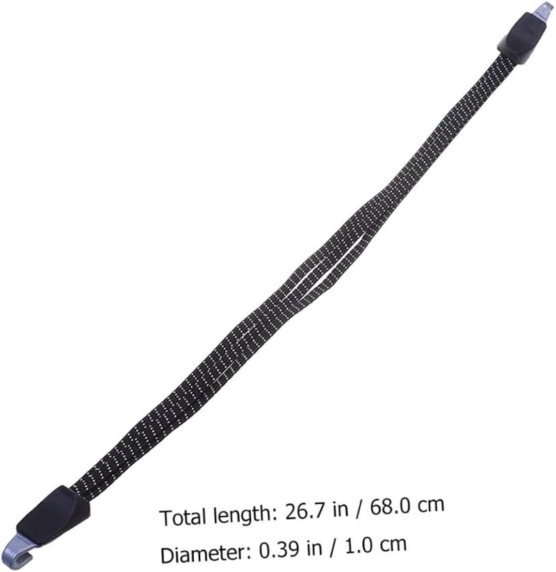 Mikikit 3Pcs Heavy Duty Elastic Bike Luggage Straps with Hooks for Roof Rack Cargo Stability - Image 4