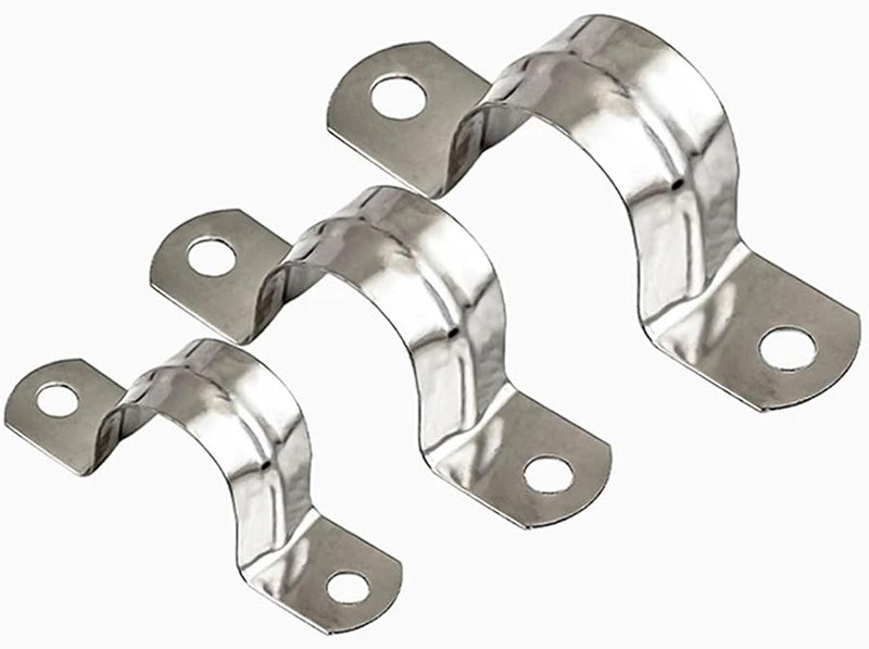 M12 Stainless Steel U Type Conduit Clamp 150pcs Saddle Bracket For Tube Mounting - Image 1