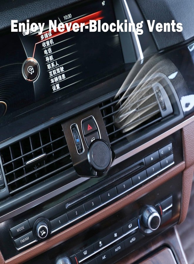 LLKUANG 360-Degree Rotary Cell Phone Holder Mobile Phone Mount Black(Magnet) for BMW 5 Series F11 F10 F07 2010-2016 (Black) - Image 5