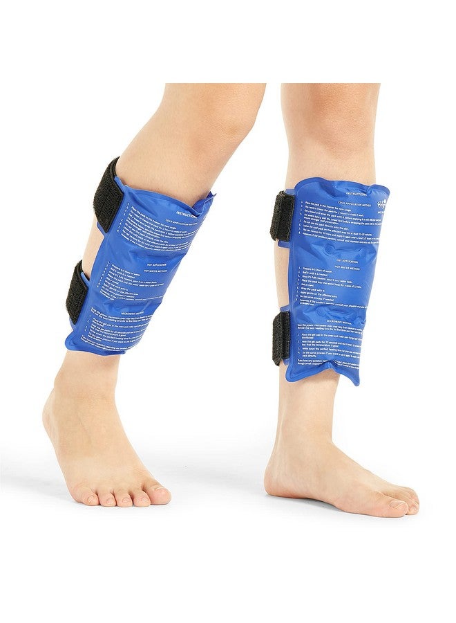 BODYPROX Shin Splint Ice Pack 2 Pack - Reusable Cold and Hot Wrap for Shin Splints Pain Relief, Flexible Ice Pack for Runners - Image 1