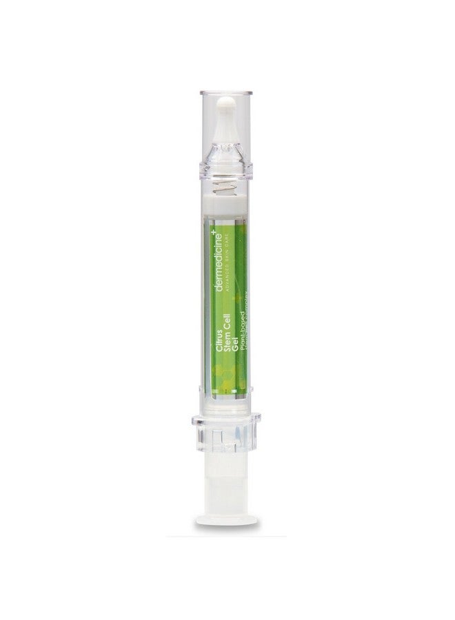 Dermedicine Citrus Stem Cell Gel For Face In Easy To Use Targeted Syringe Applicator With Vitamin C Retinol Ceramides Fruit Stem Cell Extract May Help Hydrate Firm And Brighten Skin 0.4 Oz 12 G - Image 1