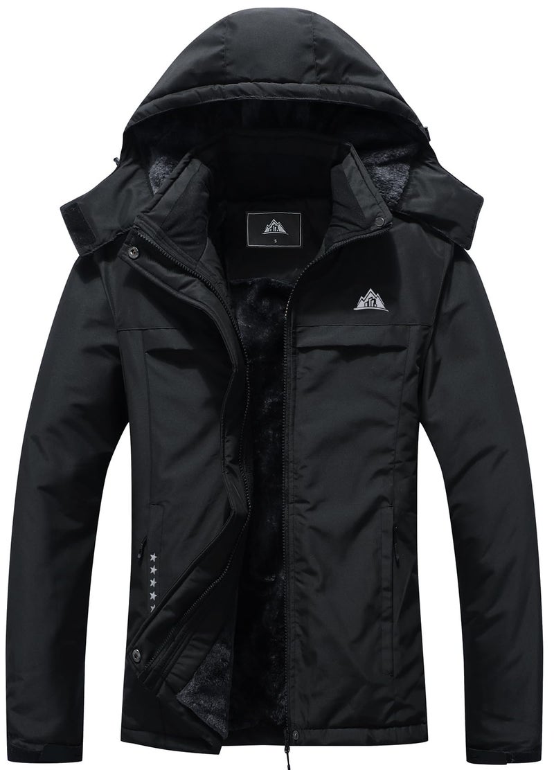 MOERDENG Women's Ski Jacket Warm Winter Coat Hooded Snowboarding Jackets Waterproof Mountain Windbreaker for Hiking Traval - Image 1