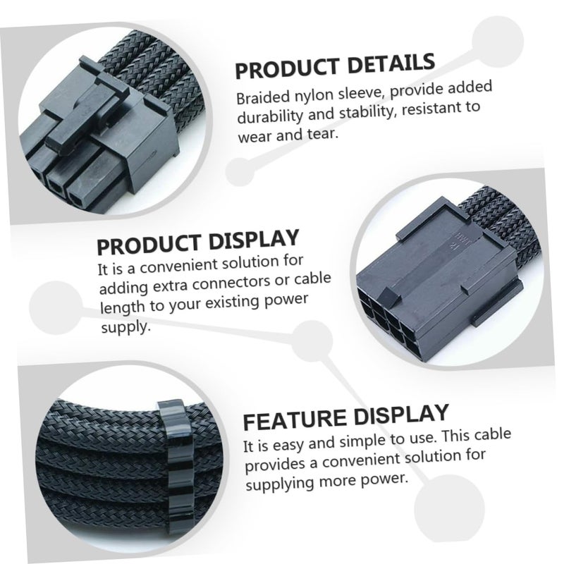 Nylon GPU PCIe Power Supply Extension Cable For Enhanced Connectivity And Organization - Image 3