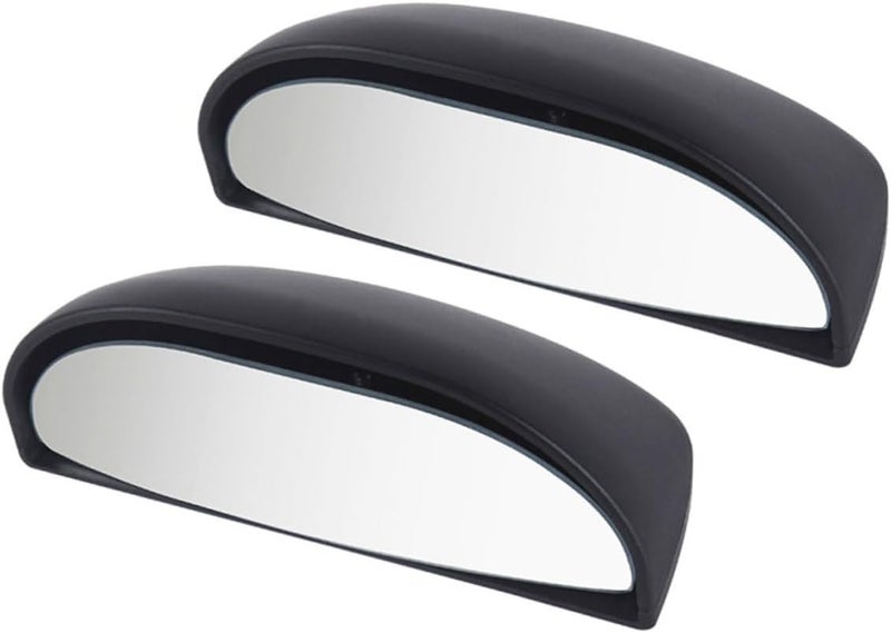 ABOOFAN 2pcs Adjustable Convex Rear View Mirror Rotatable Automotive Spot Mirrors for Enhanced Visibility Cars Suvs and Trucks Easy Installation Stylish Black Design - Image 1