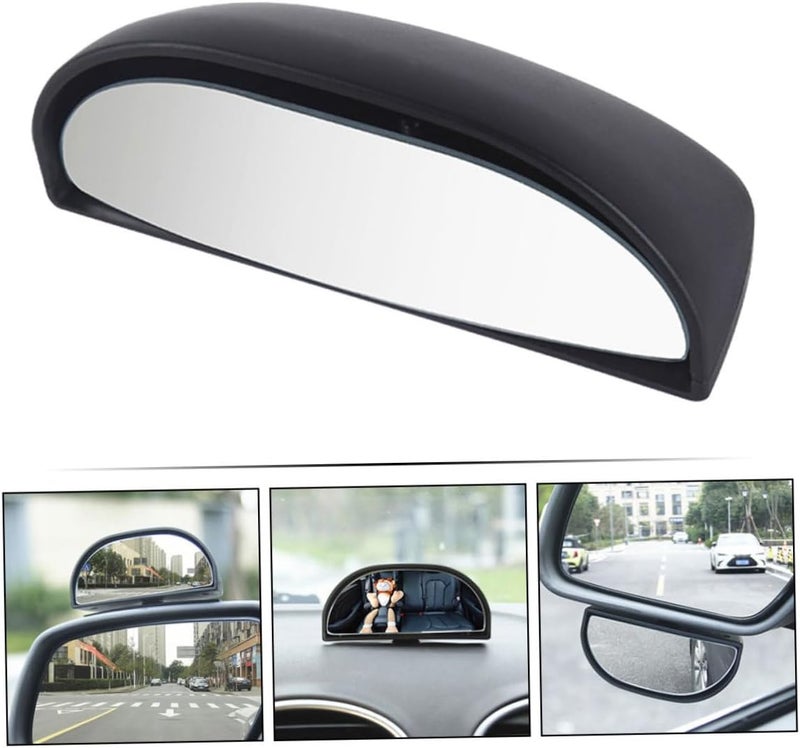 ABOOFAN 2pcs Adjustable Convex Rear View Mirror Rotatable Automotive Spot Mirrors for Enhanced Visibility Cars Suvs and Trucks Easy Installation Stylish Black Design - Image 5