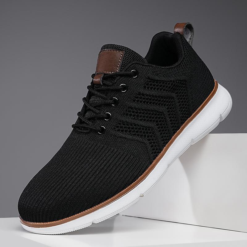 Men's Breathable Knitted Trainers - Image 1