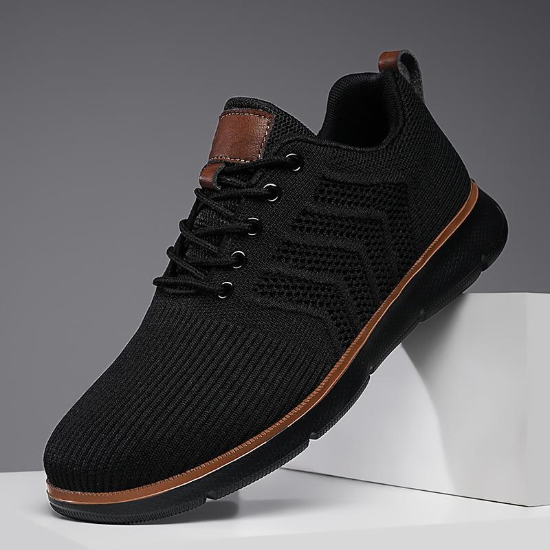 Men's Breathable Knitted Trainers - Image 3