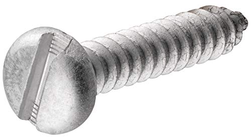 Hillman 1198 Aluminum Pan Head Slotted Sheet Metal Screw 10 x 34 in 30Pack - Image 1