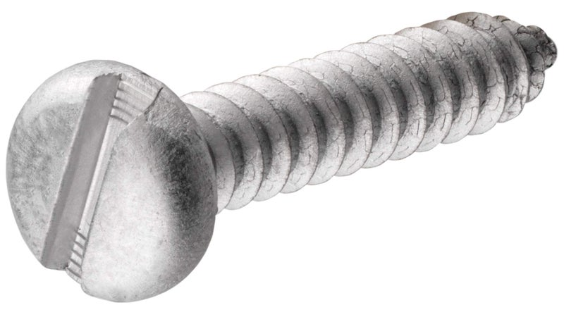 Hillman 1198 Aluminum Pan Head Slotted Sheet Metal Screw 10 x 34 in 30Pack - Image 2