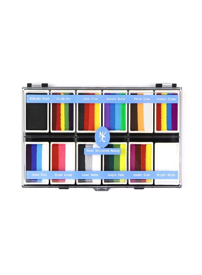 Narrative Cosmetics Colorwave 12-Color Palette - Water-Activated Makeup for Face & Body - Ideal for SFX, Parties, Cosplay, and Theater - Image 3