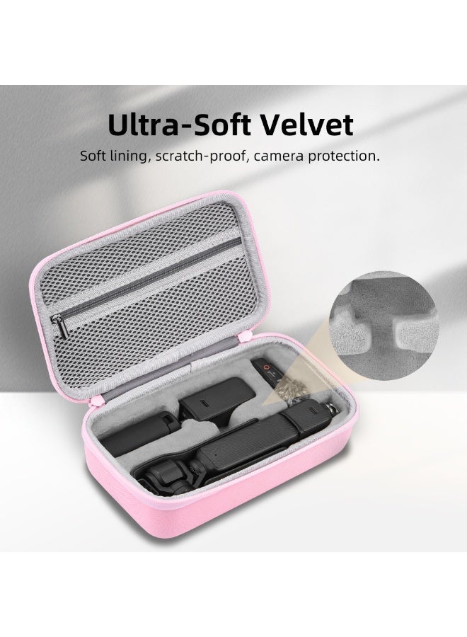 Premium Protective Carrying Case for DJI Pocket 3 – Waterproof Hard Shell with Custom Fit, Organized Storage for Camera & Accessories, Lightweight & Travel-Ready (Pink) - Image 5