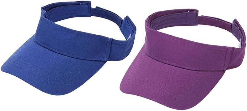 klarako2x 100% Cotton Headband Sun Visor Hat Golf Tennis Sun Protection Sports Cap - Image 1