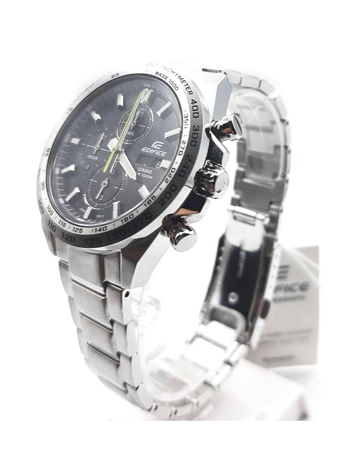 Casio Men Watch Standard Chronograph Black Dial Stainless Steel Solid Band EFR-574D-1AVUDF. - Image 2