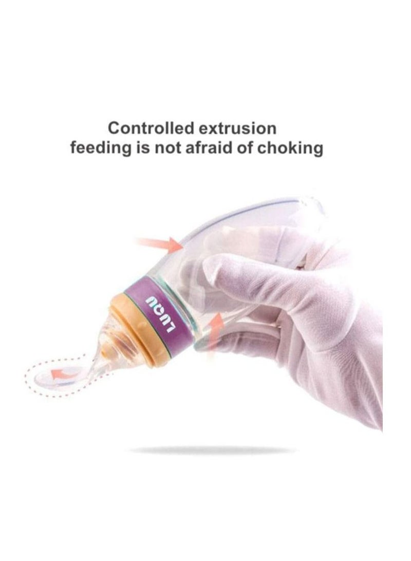 LuQu Ultra-Soft Silicone Body Baby Food Dispensing Spoon With Special Head And Dust Cover - Pack Of 3  - Image 2