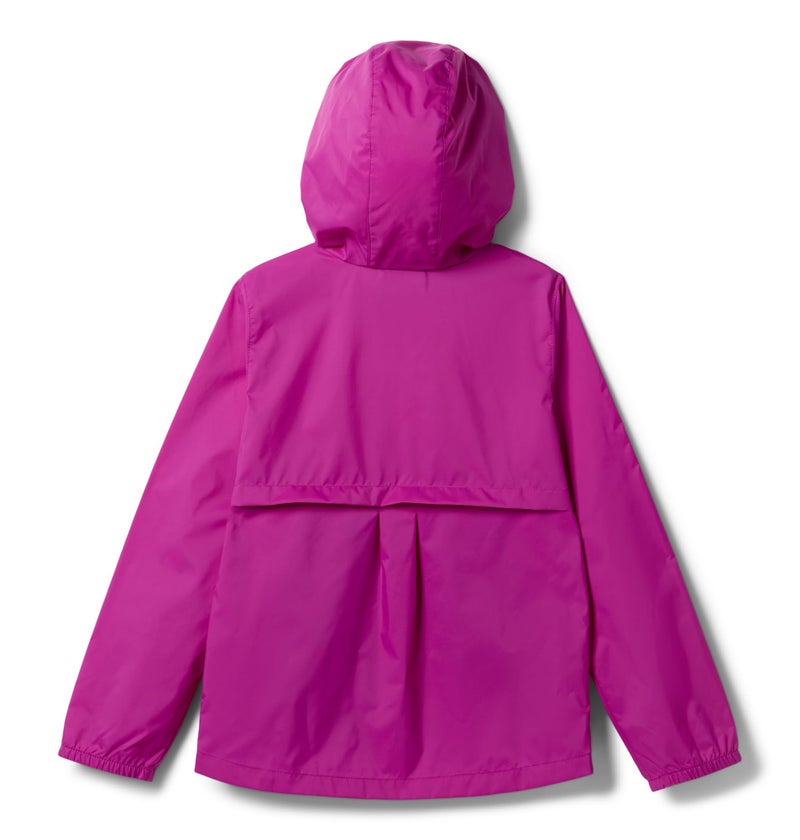 Columbia Youth Girls Switchback II Rain Jacket, Bright Plum, Medium - Image 2