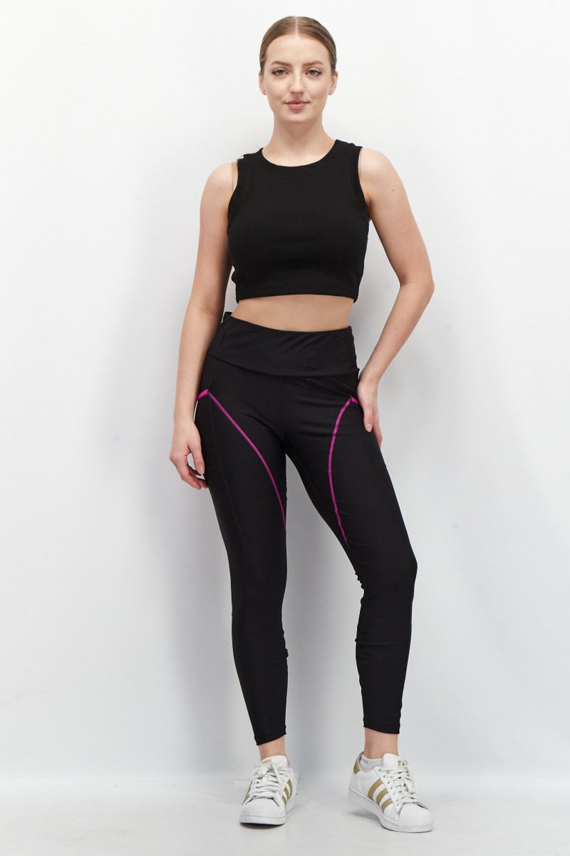 PUMA Women Tight Fit Reflective Training Tights, Black - Image 2