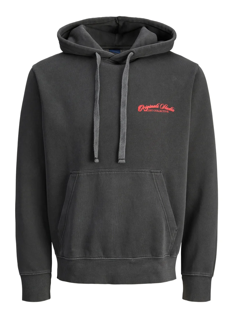 جاك اند جونز Logo Pullover Hoodie