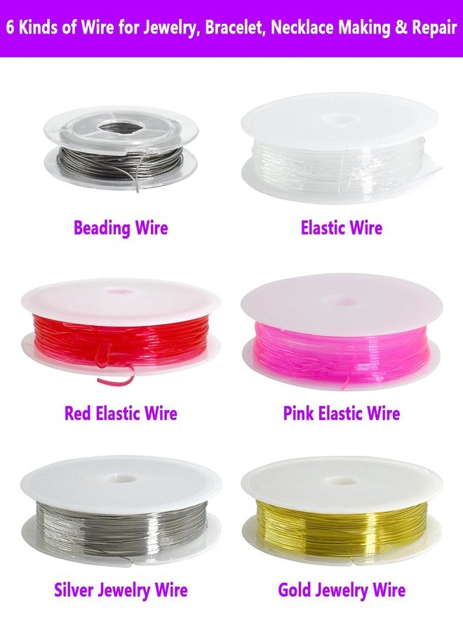 Renashed 4 Layer Jewelry Making Supplies Kit with Jewelry Making Tools, Jewelry Charms and Wire, Findings and Assorted Beads for DIY Bracelet, Necklace, Earrings Making or Repairing - Image 4