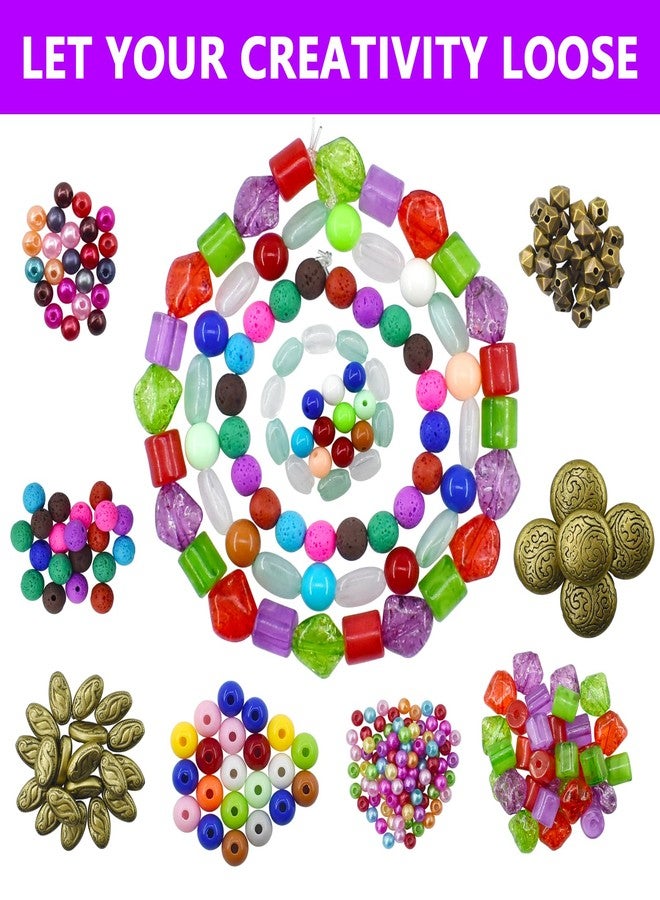 Renashed 4 Layer Jewelry Making Supplies Kit with Jewelry Making Tools, Jewelry Charms and Wire, Findings and Assorted Beads for DIY Bracelet, Necklace, Earrings Making or Repairing - Image 5