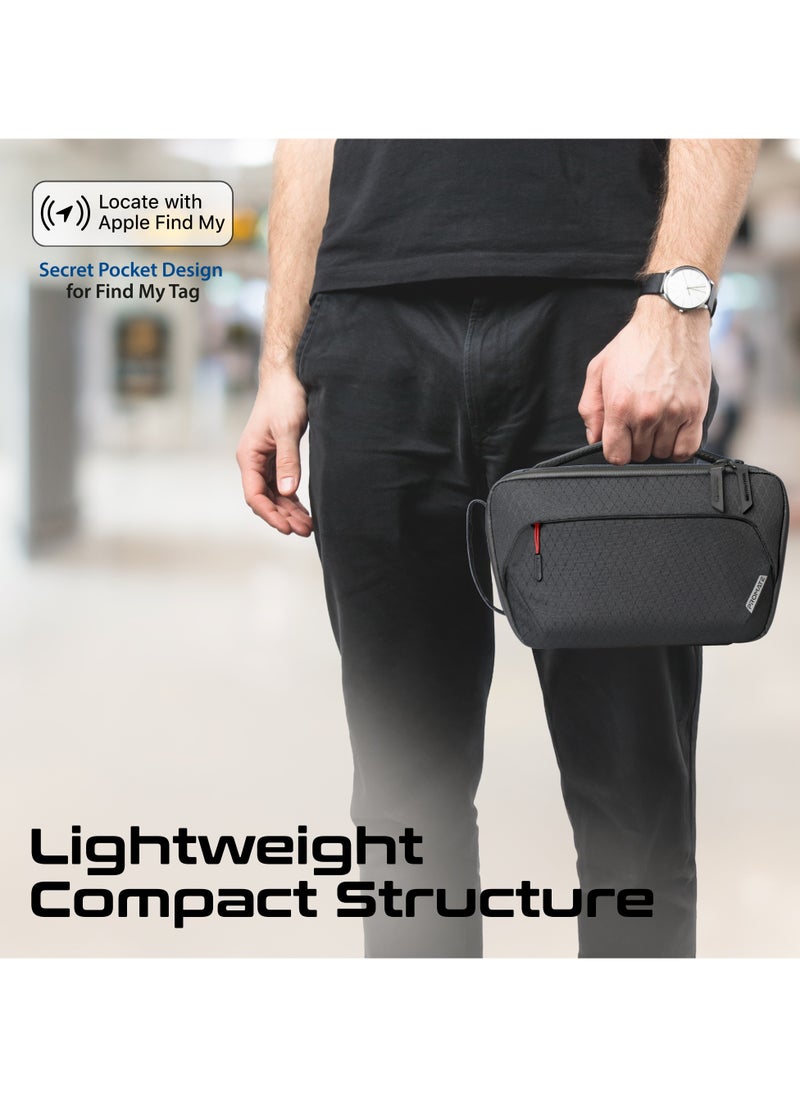 PROMATE - Promate Versatile Handbag, Rip-Resistant Nylon Fabric, Multiple Compartments & Pockets, Includes Leather Magnetic Case and Serpentine Pocket - Image 1