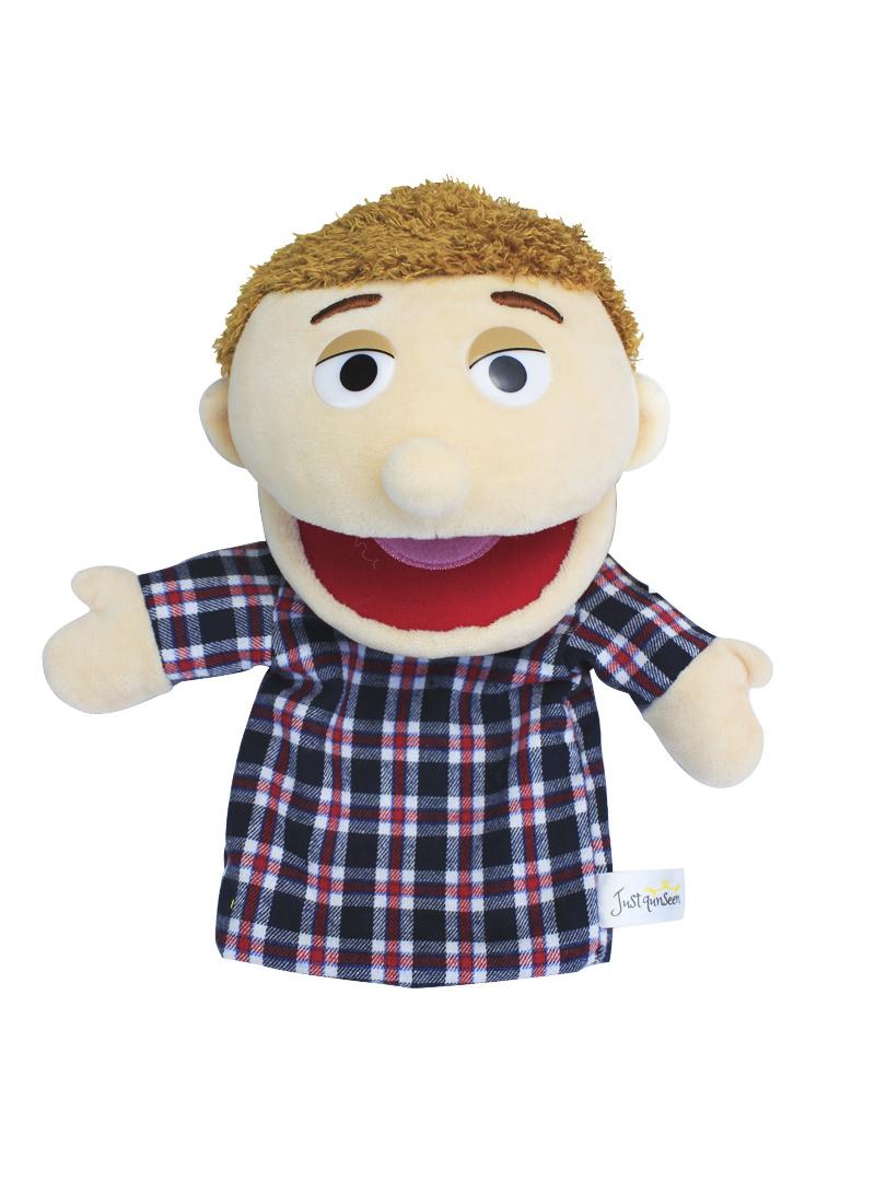 general 1 Pcs Children's Puzzle Plush Toy Doll Kindergarten Storytelling Hand Puppet Dad 30cm