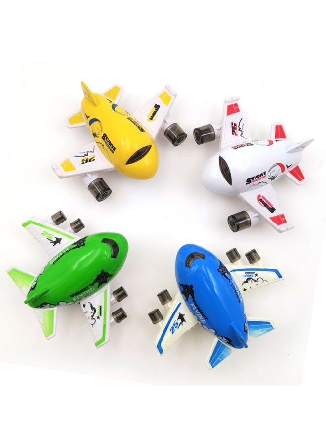 Xingyuanda Alloy Cartoon Huili Aircraft Q Edition Solid Color Large Children's Toy Car Boutique Machine Grab Toy-Color:OPP Transparent Bag With Keychain Single  - Image 2