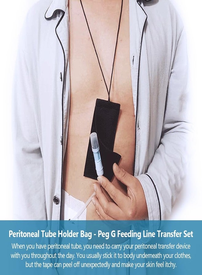 MUROCEA Peritoneal Tube Holder Bag with Adjustable Neck Lanyard, PEG G Feeding Line Transfer Set Storage Pouch, PD Catheter Support for Dialysis Patients - Image 3