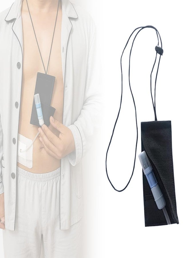 MUROCEA Peritoneal Tube Holder Bag with Adjustable Neck Lanyard, PEG G Feeding Line Transfer Set Storage Pouch, PD Catheter Support for Dialysis Patients - Image 1