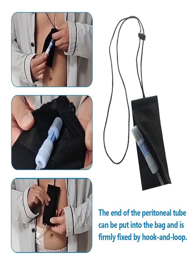 MUROCEA Peritoneal Tube Holder Bag with Adjustable Neck Lanyard, PEG G Feeding Line Transfer Set Storage Pouch, PD Catheter Support for Dialysis Patients - Image 5
