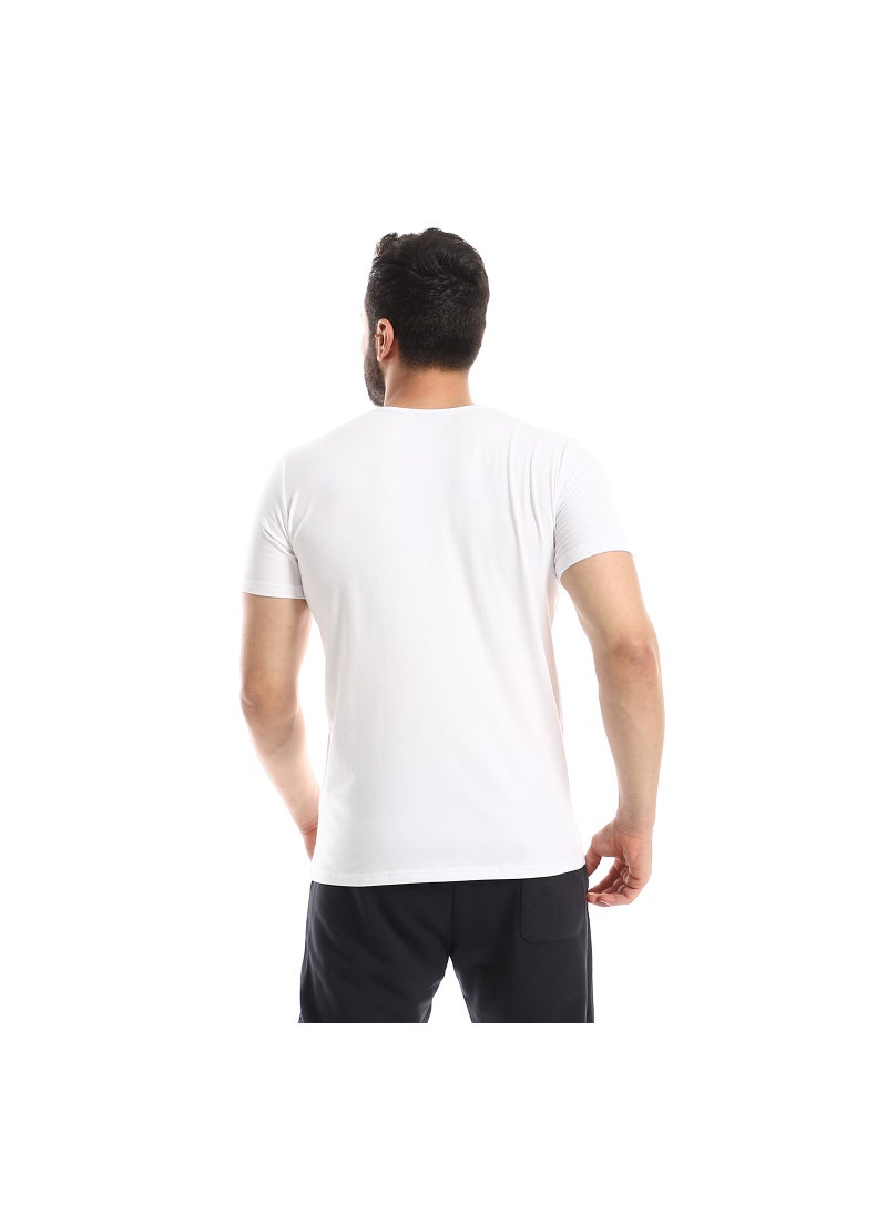 REDCOTTON Red Cotton Short Sleeve Undershirt For Men- Round Neck, White  - Image 3
