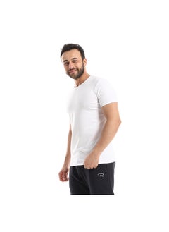 REDCOTTON Red Cotton Short Sleeve Undershirt For Men- Round Neck, White  - Image 2
