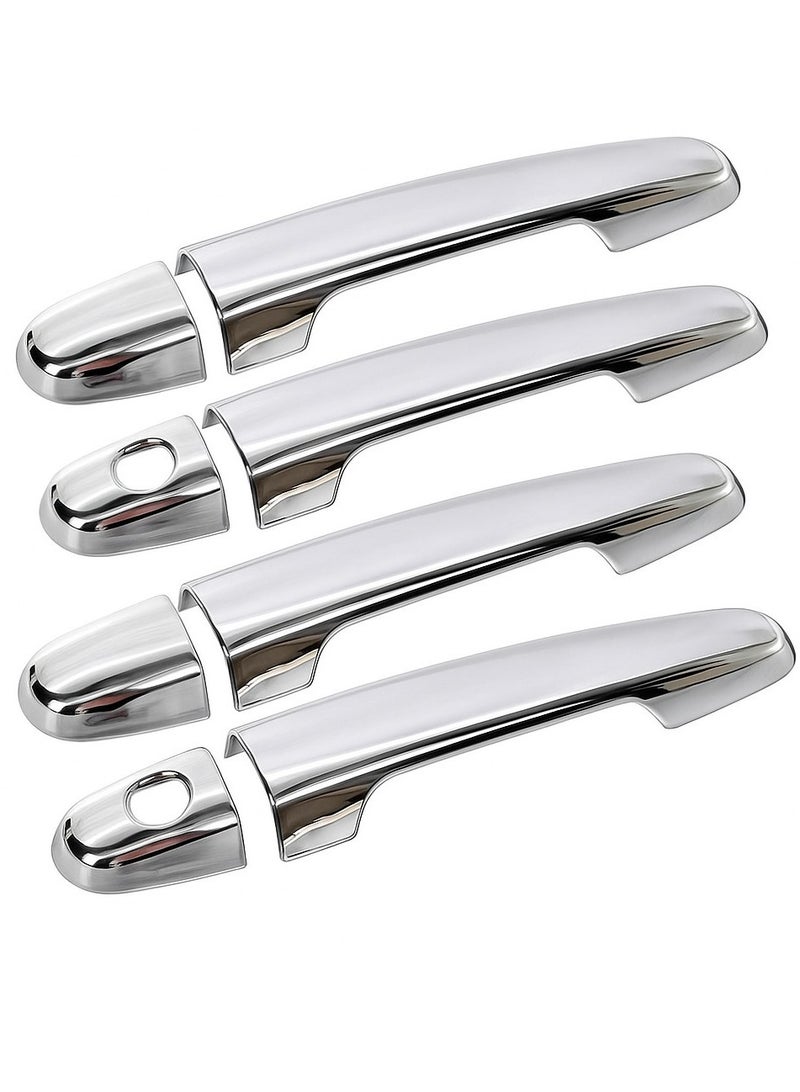 Chrome Door Handle Covers for Toyota Camry 2007–2011, 4PCS Exterior Door Handle Trim Set, Easy Installation, Shiny Mirror Finish - Image 1