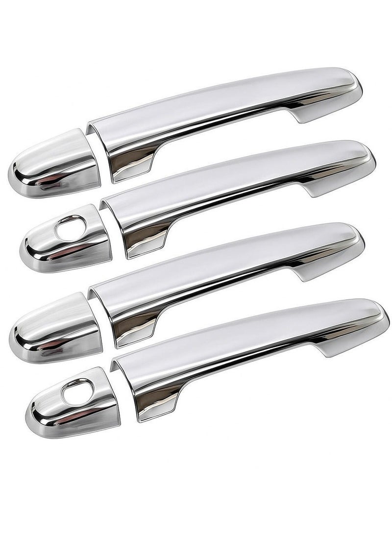 Chrome Door Handle Covers for Toyota Camry 2007–2011, 4PCS Exterior Door Handle Trim Set, Easy Installation, Shiny Mirror Finish - Image 1