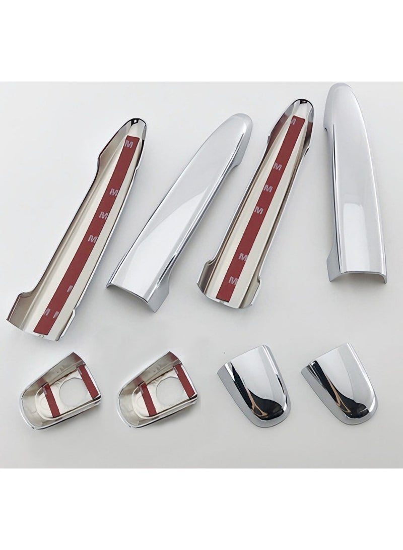 Chrome Door Handle Covers for Toyota Camry 2007–2011, 4PCS Exterior Door Handle Trim Set, Easy Installation, Shiny Mirror Finish - Image 4