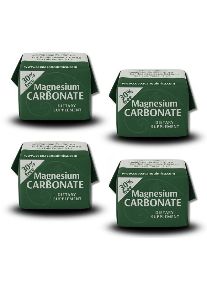 Magnesium Carbonate - 7g x 4 Cubes (Pack) - Pure Magnesium Carbonate - Food Grade - Non-GMO, Gluten-Free, Vegan - Carbonato de Magnesio en Cubos - Hecho en México - Image 1