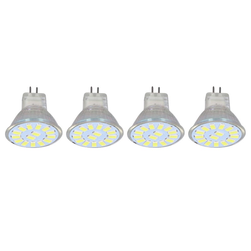 4PCS 15LED MR11 Light Bulb 5W 500LM Double Pin Base Landscape Spot Light Bulb for Living RoomCold White - Image 2