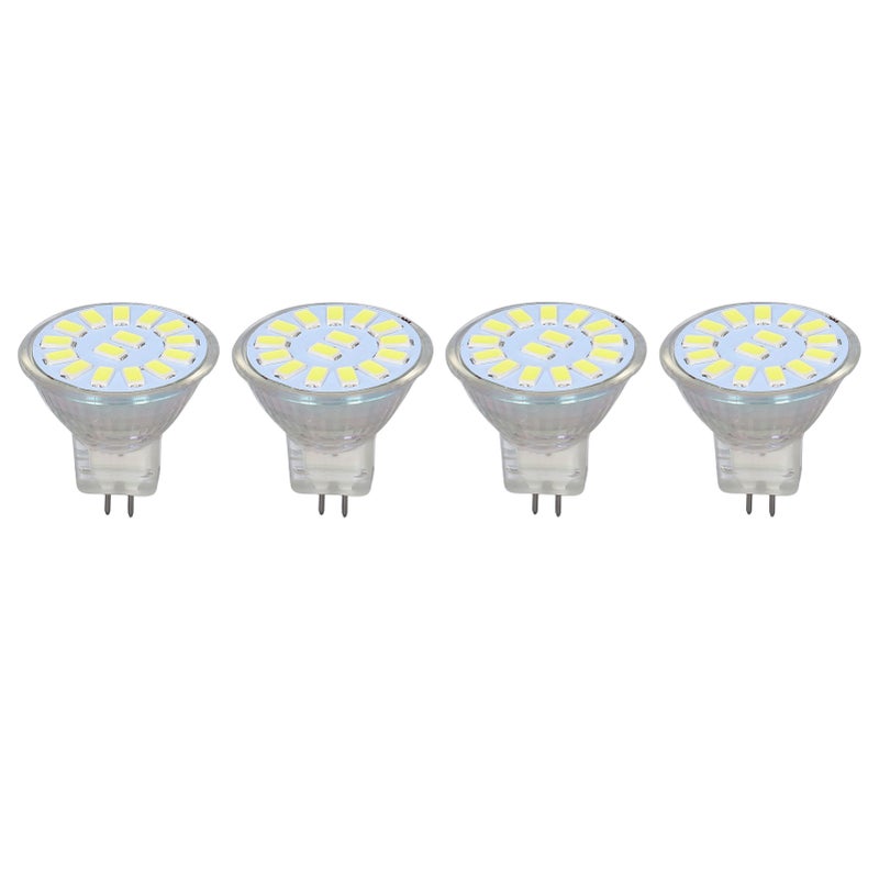 4PCS 15LED MR11 Light Bulb 5W 500LM Double Pin Base Landscape Spot Light Bulb for Living RoomCold White - Image 1