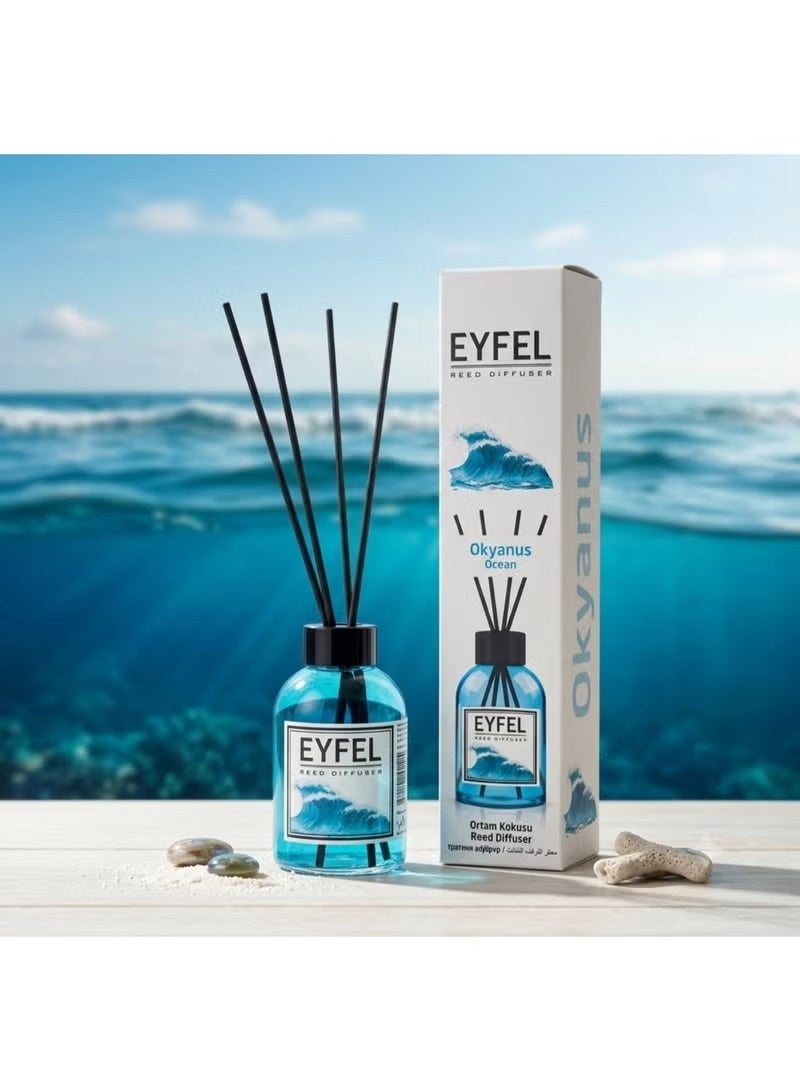 EYFEL Ocean Reed Diffuser Blue 120ml - Image 3
