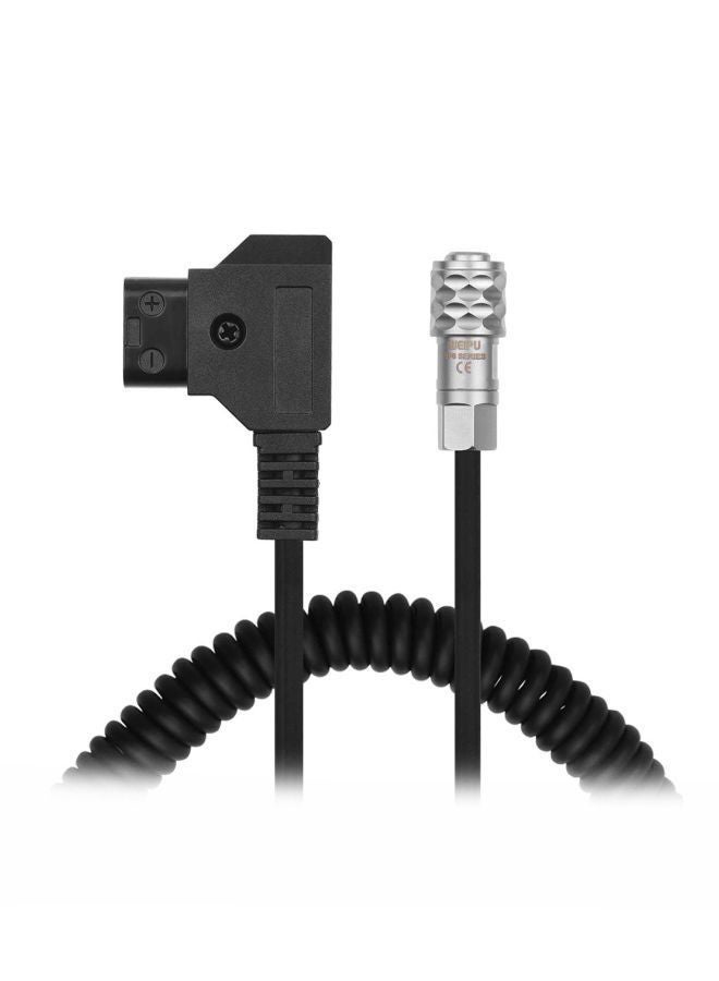 NIBEMINENT D-Tap To Locking Power Cable For Blackmagic Pocket Camera Black/Silver - Image 2