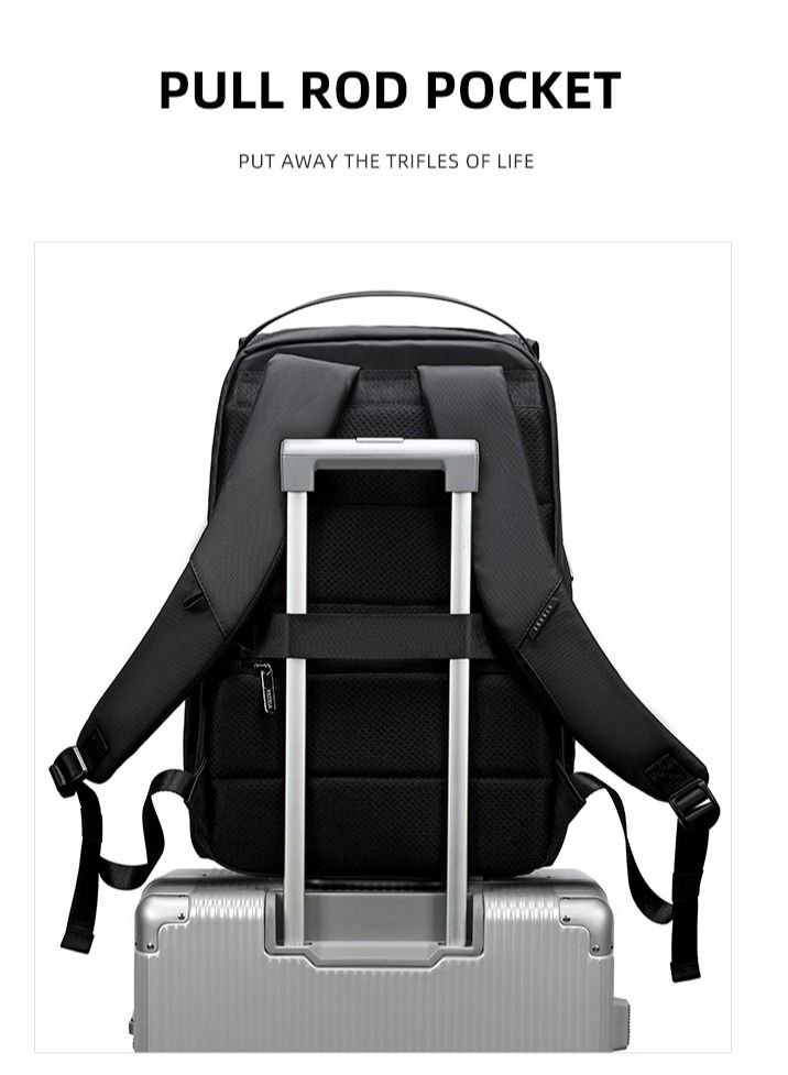 RAHALA BNG-127 Laptop Fashion Travel Business Waterproof Backpack Bag - Image 5