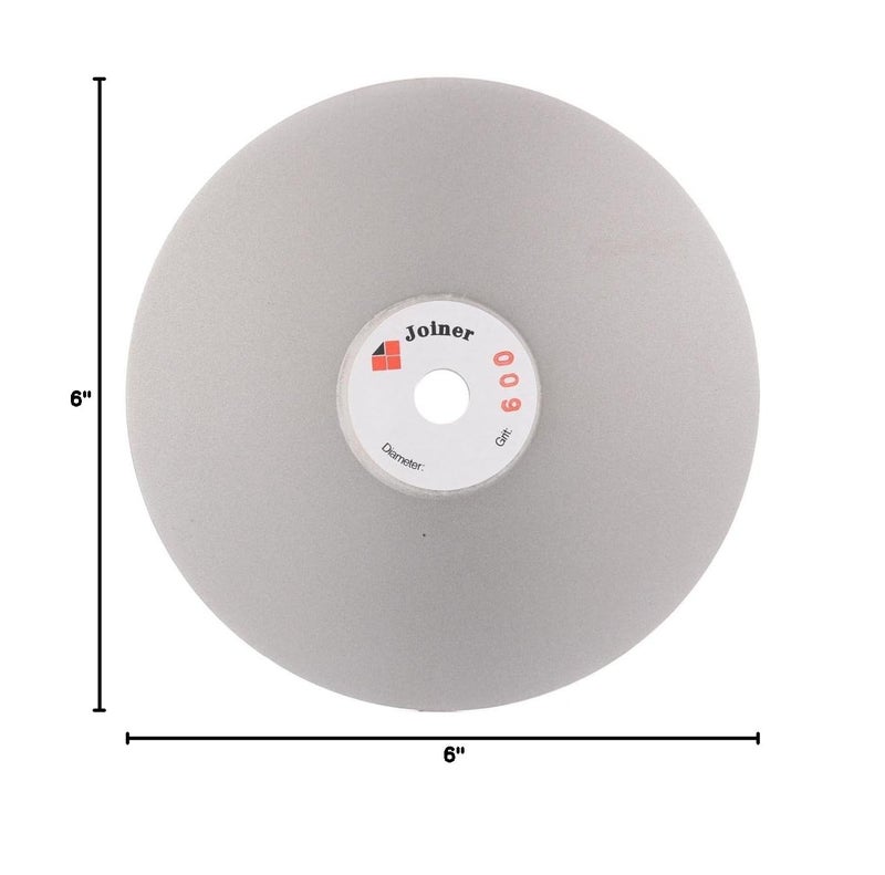 JOINER 6" inch 150 mm Grit 600 Diamond Grinding Disc Abrasive Wheel Coated Flat Lap Disk Jewelry Tools for Gemstone Glass Rock Ceramics - Image 2