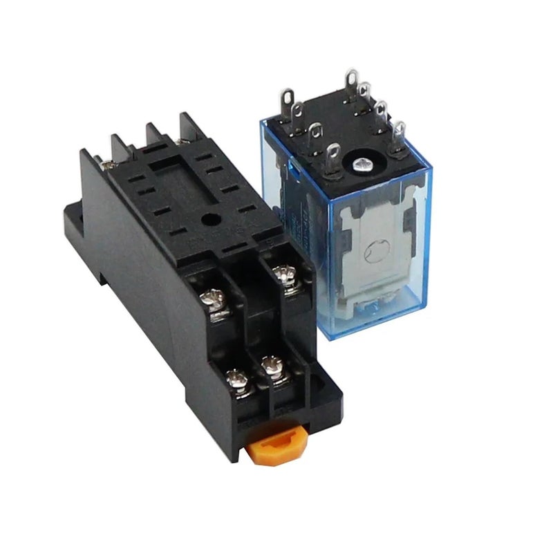 MY2NJ DPDT Power Relay With Socket Base 8 Pin AC 48V 10 Pieces - Image 5