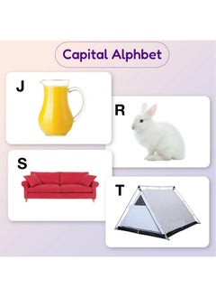 Hungry Brain My First Pack of 3C Flash Cards for Toddlers, 74 Cards - 148 Sides, Colour & Shapes, Capital Alphabet, Numbers, Montessori, Educational, Kindergarten, Preschool Learning Activities, 1-4 Years Babies  - Image 4