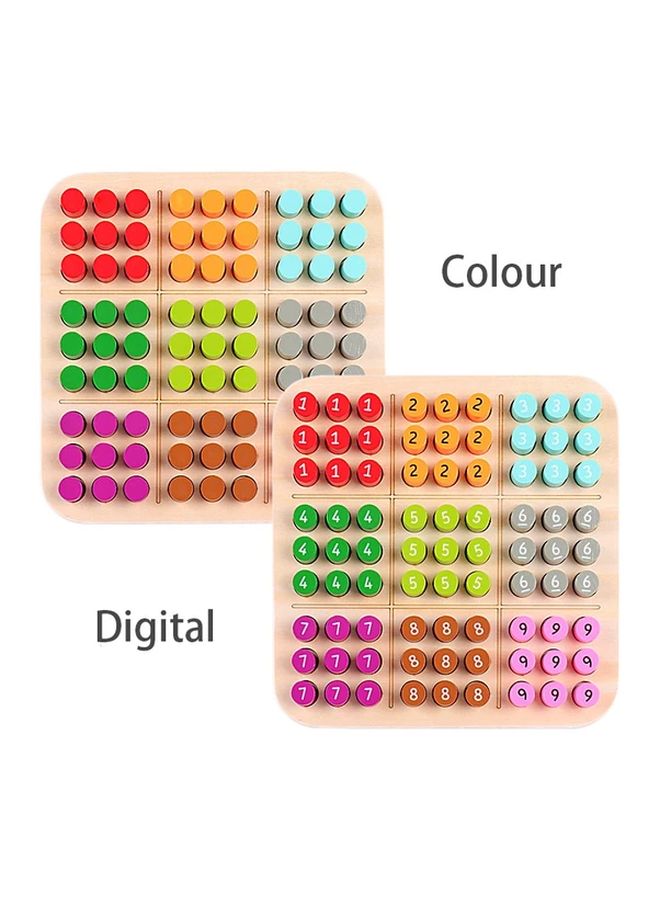 Colorful Wooden Sudoku Puzzle Board With Numbered Grid And Activity Book Educational Logic Math Game Ages 8 Plus - Image 3