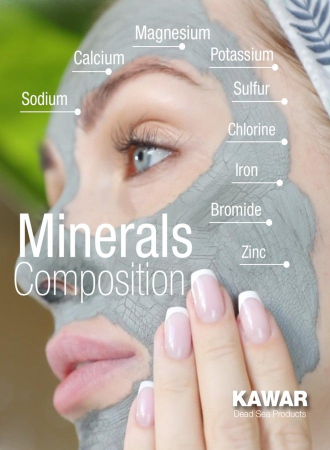 KAWAR Dead Sea Mud Mask with Aloe Vera for Face and Body - Spa Quality Pore Reducer for Acne, Blackheads & Oily Skin, Natural Vegan Skincare for Women, Men - Tightens & Exfoliate - 8.8 oz - Image 5