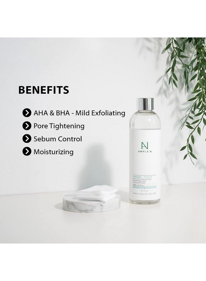 CORÉANA Ample:N Purifying Shot Toner Aha Pha Pore Refining Face Toner For Oily And Acne Skin Refreshing Pore Tightening Astringent Removes Dead Skin Cells 20.3 Fl.Oz. - Image 4